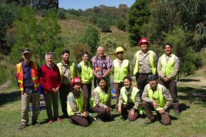 The California Conservation Corps team and Friends volunteers